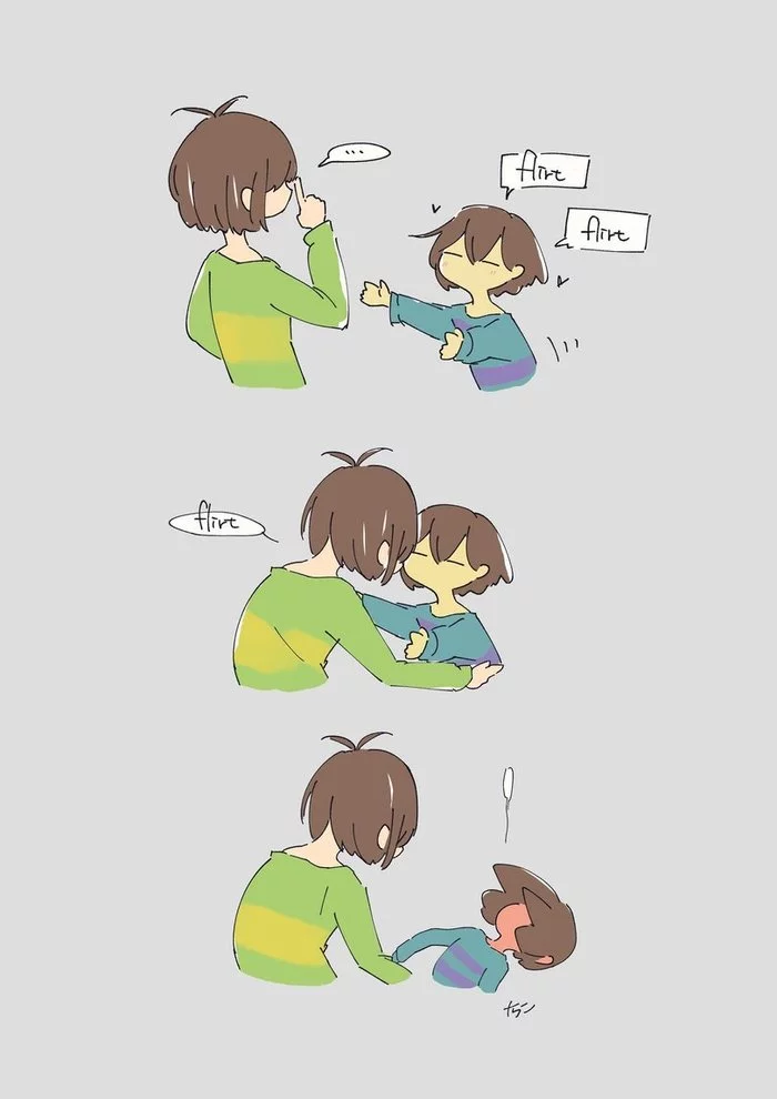 Master of Flirt - Undertale, Frisk, Kris, Deltarune, Games, Art