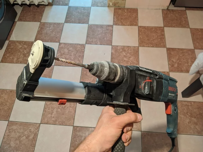 Conversion of BOSH GDE 16 Cyl to GDE 16 Plus - My, A vacuum cleaner, Building, Electrician, Puncher, Bosch, Rework, Longpost