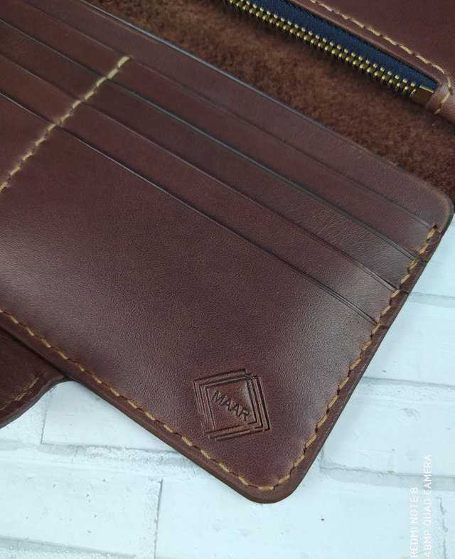 Moscow second order - My, With your own hands, Handmade, Natural leather, Purse, Longpost, Needlework without process