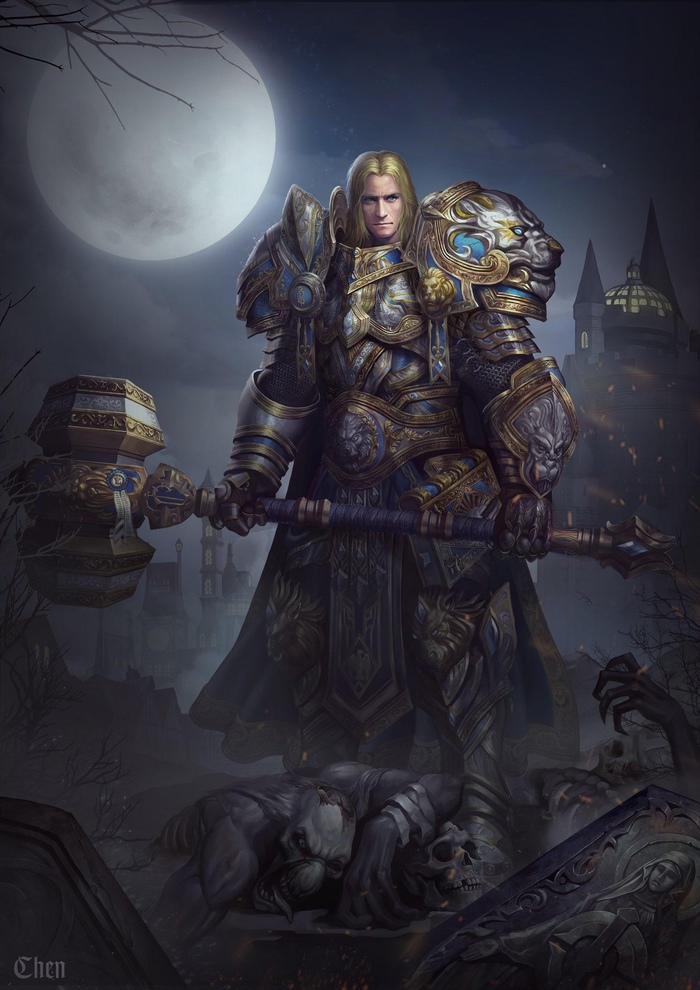 Prince Arthas Menethil by Chen World of Warcraft, Warcraft, Blizzard, Game Art, , , ,  