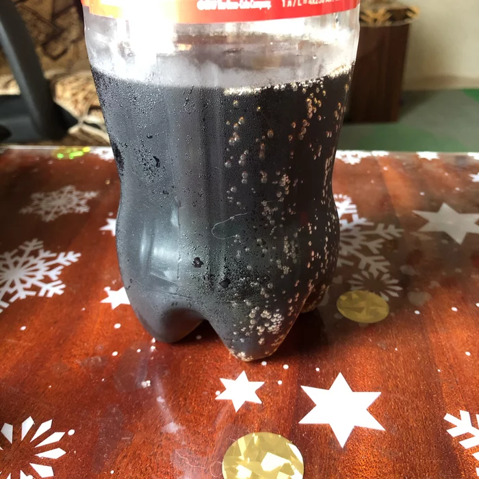 Interesting bottle effect - My, Coca-Cola, Chemistry, Experiment, Interesting