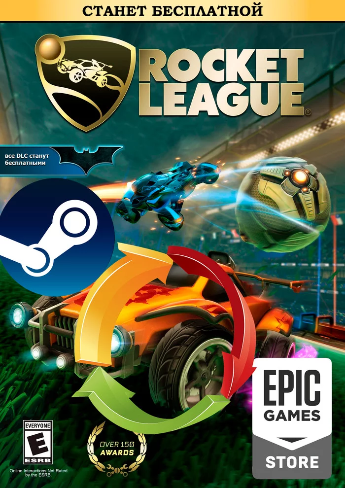 Rocket League will become Free to Play and all DLC will be given away for free - Rocket league, Computer games, Free to play, Steam, Epic Games Store, Freebie, Steam freebie, DLC, Longpost