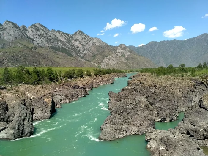 Teldekpen rapids - My, The mountains, Altai Republic, Katun