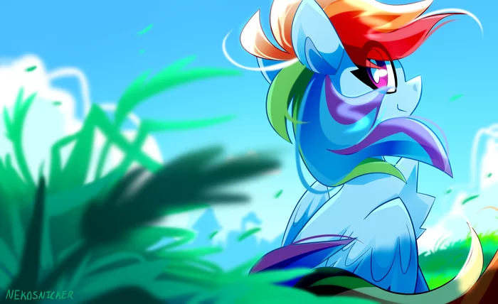 Rainbow day - My little pony, PonyArt, Rainbow dash, Nekosnicker