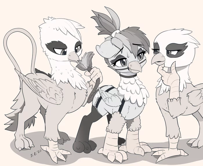 Dashi or griffin? - My little pony, Rainbow dash, Griffin, Xbi