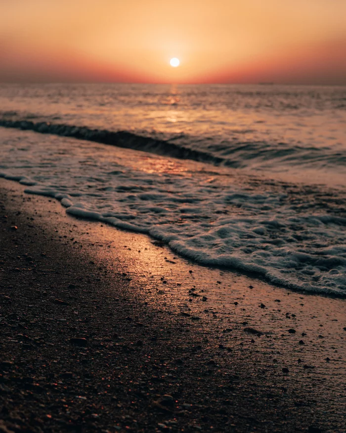 Sunrise - My, Sea, The photo, Nature