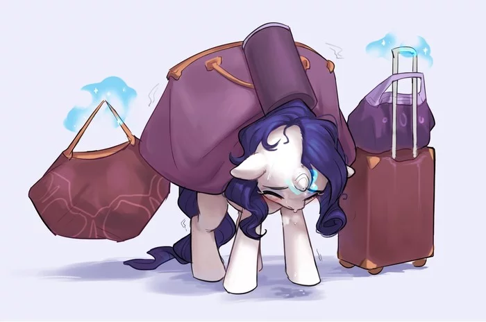 Зефирка плавится - My Little Pony, PonyArt, Rarity, La-Ndy