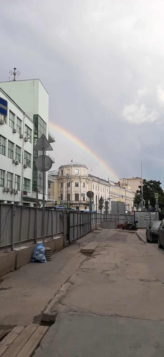 После дождя - Моё, Радуга, Фотография, Длиннопост