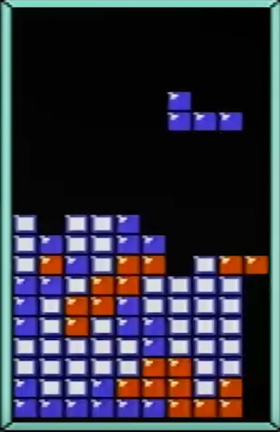 Classic Tetris (NES), completing the tutorial. Random, double well, spin - My, Tetris, eSports, Puzzle games, Video, Longpost