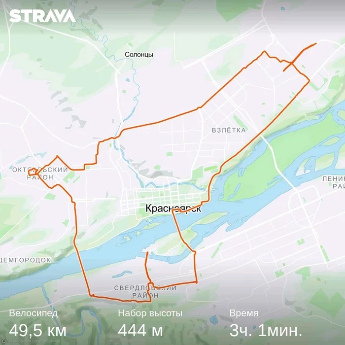 Покатушки пикабутянина - NSFW, Моё, Strava, Тренировка