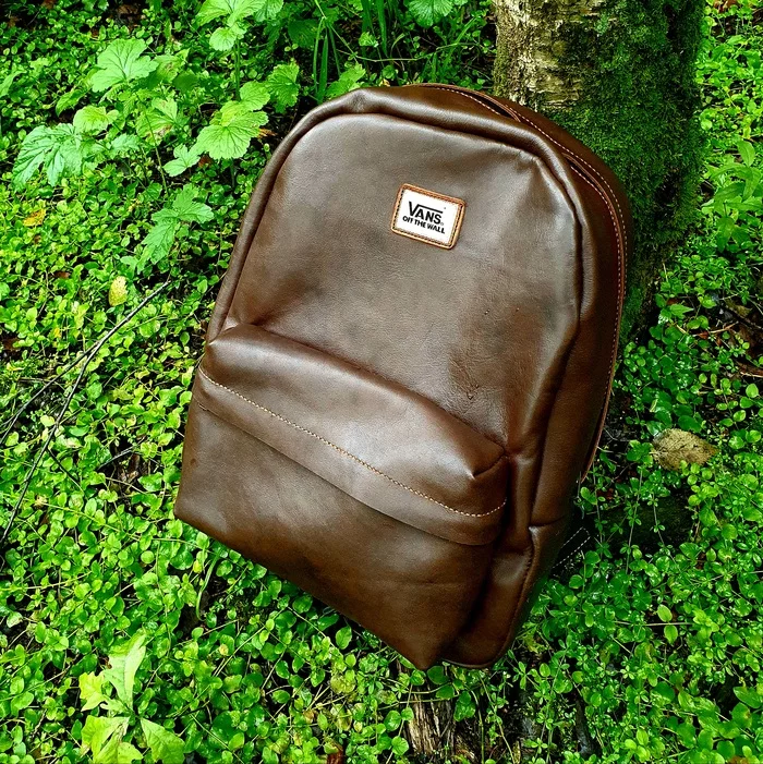 Vans Old School Backpack Reborn / Van Old School Backpack Reborn - My, With your own hands, Vans, Leather, Natural leather, Longpost