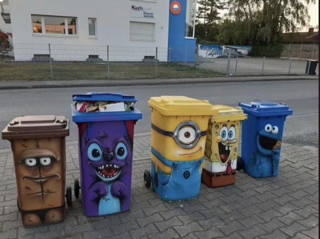 Containers for separate waste collection - Garbage bins, Separate garbage collection, Creative, Germany