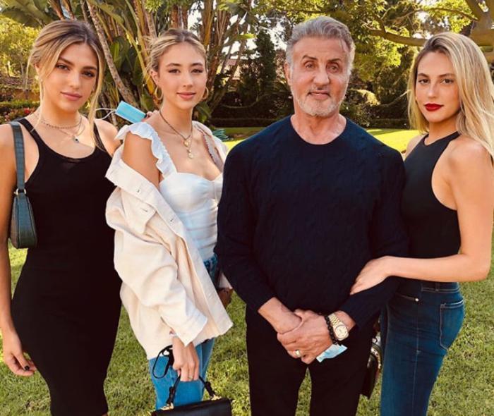 The only ones who can hold the Unstoppable - Sylvester Stallone, father's daughters, The photo, Parents and children, Daughter