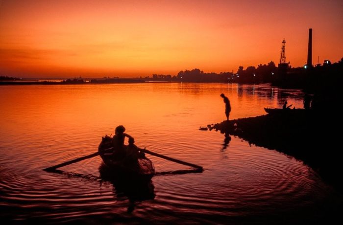 Twilight off the Nile - Egypt, River, Nile, The photo, The national geographic, dust