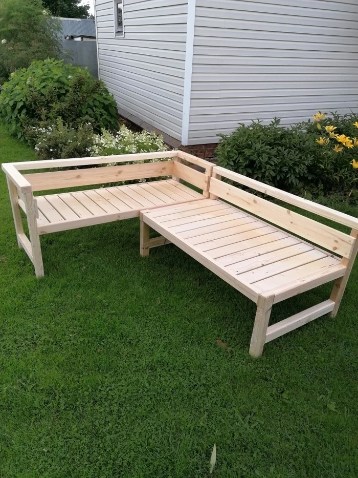 Corner bench for lying around and doing nothing - Needlework without process, Carpenter, Benches, Longpost