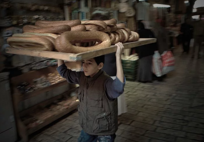 Peddler bagels - My, The photo, Jerusalem, Children, A life, 2008, Reportage