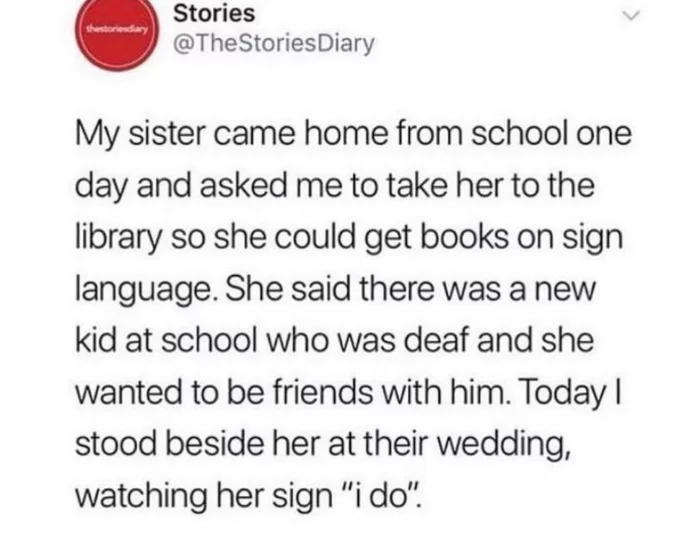 And this happens in life... - Sisters, Deaf and dumb, Sign language, Wedding, Milota, Damn ninjas are cutting onions, Translated by myself, Screenshot