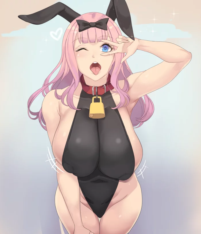 Bunny-girl Chika - NSFW, Kaguya-Sama wa Kokurasetai, Fujiwara chika, Rabbit, Anime, Anime art, Swimsuit