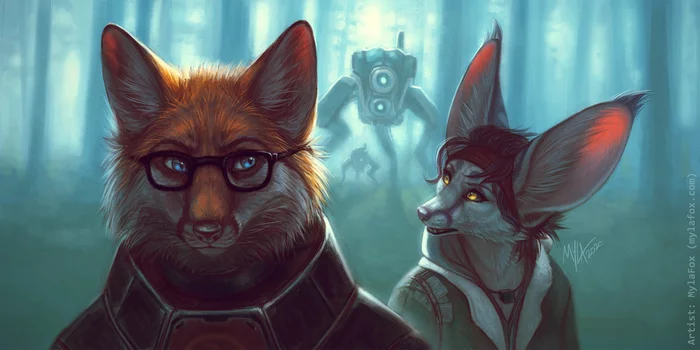 Half-Life 2: Episode Fur - Mylafox, Furry, Art, Games, Half-life, Half-life 2, Fox