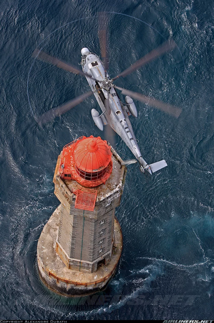 Super hornet over mare - Helicopter, Lighthouse, Sea, Storm, Video, Longpost