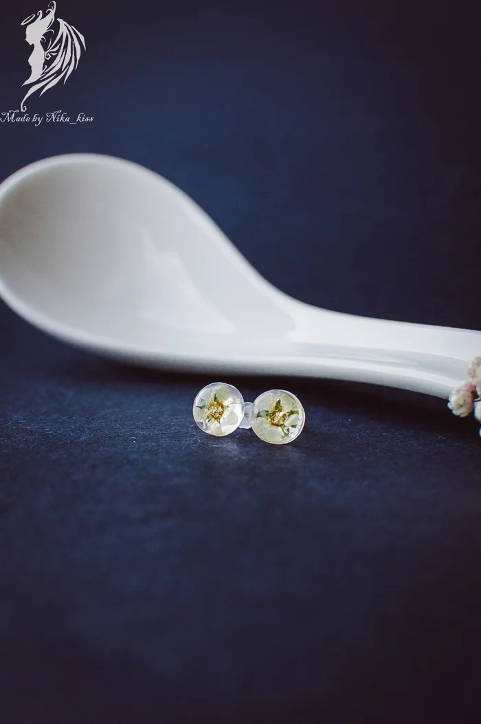 Handmade jewelry with fresh flowers - My, Handmade, Epoxy resin, Flowers, Needlework without process, Nika_kiss, Longpost, Bijouterie