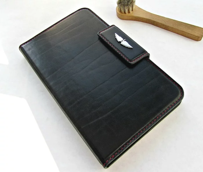 We marry Claudia and a tablet - My, Handmade, Craft, Cover, Leather craft, Needlework without process, Longpost, Natural leather