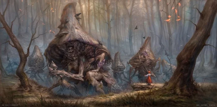 In the forest - Art, Forest, Story, Magic world, Magic mushrooms