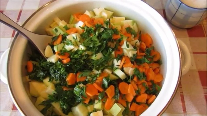 Zucchini salad for the winter Zucchini like mushrooms - My, Cooking, Canning, Zucchini, Salad, Blanks, Video recipe, Video, Recipe