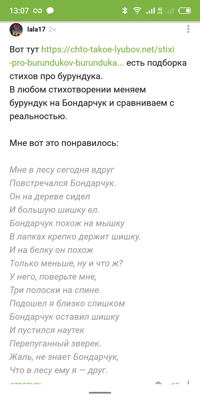 Bondarchuk - chipmunk - Comments, Screenshot, Bondarchuk, Fedor Bondarchuk