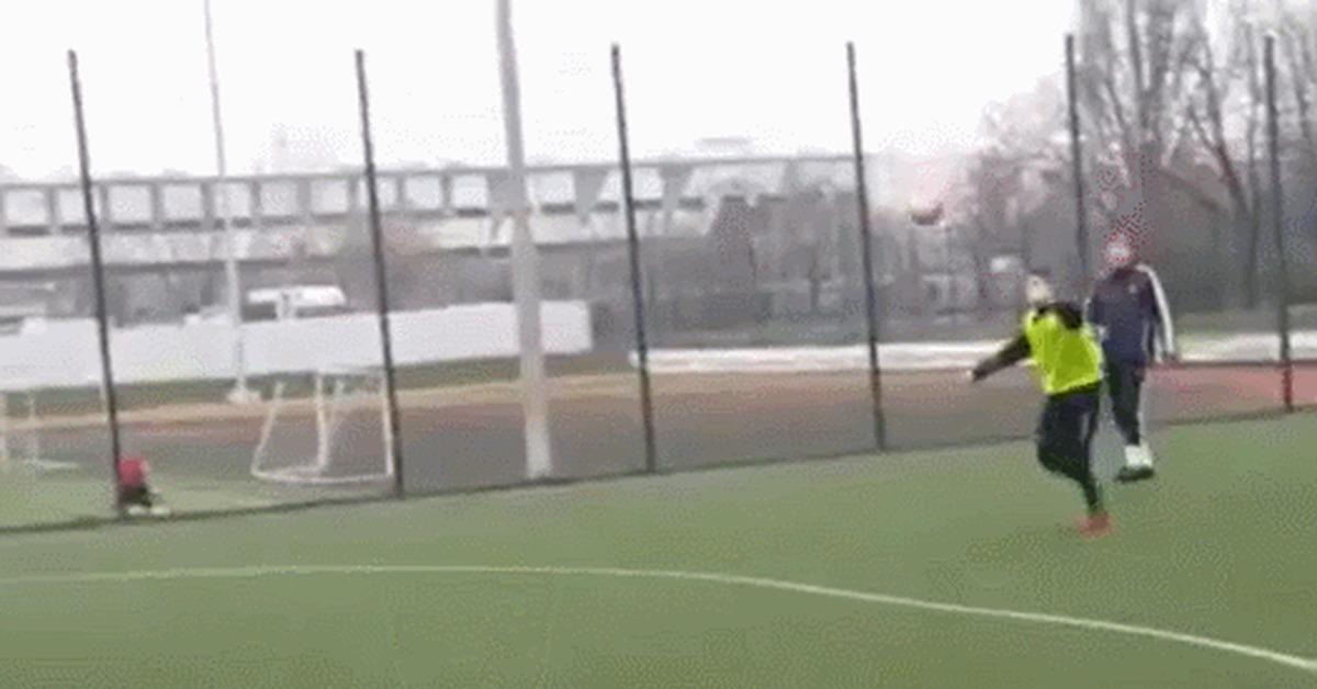 So fail that even win! - Sport, Football, Goal, Fail, Barbell, Amateur football, GIF