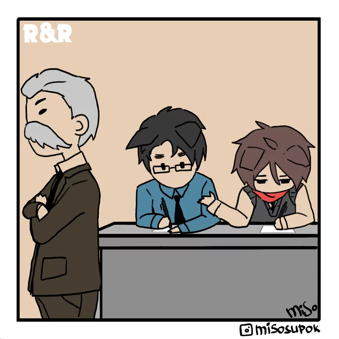 After Class punishment - Моё, Комиксы, Кот, Хуманизация, Аниме, Original Character, Длиннопост