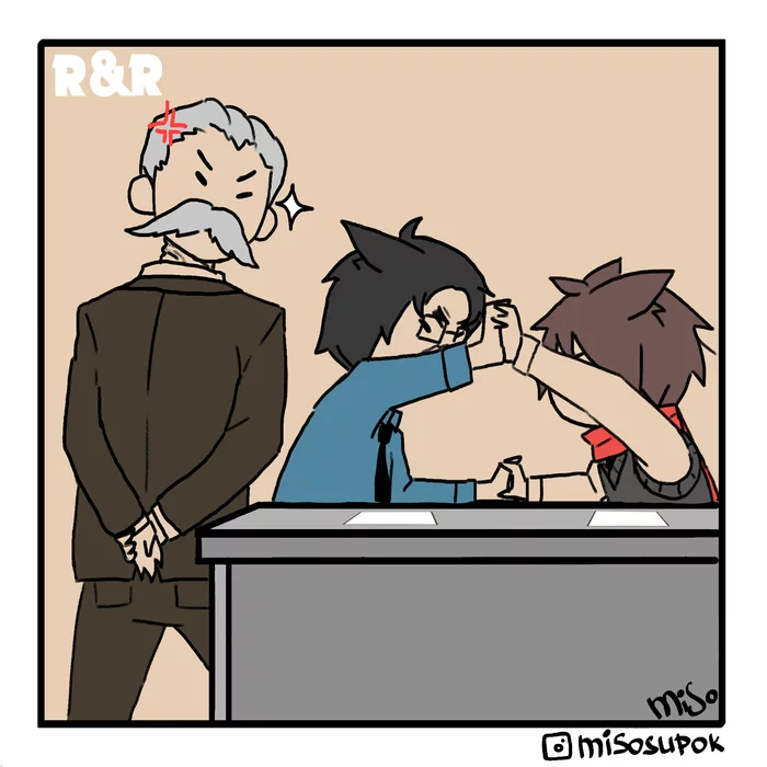 After Class punishment - Моё, Комиксы, Кот, Хуманизация, Аниме, Original Character, Длиннопост