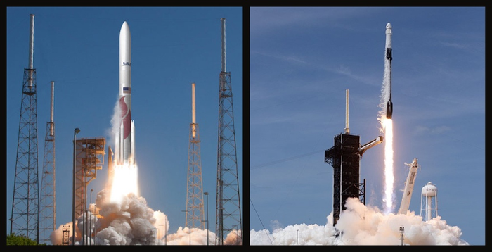    ULA  SpaceX      SpaceX, Ula, Falcon 9, Falcon Heavy, , -, , 