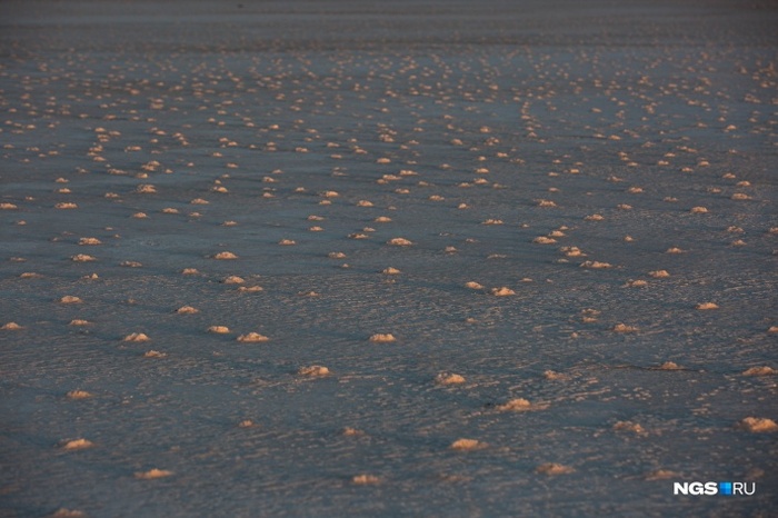 Как на Марсе: репортаж с озера Бурсоль — одного из самых красивых мест в Сибири, где по воде ходит чудо-поезд Сибирь, Алтай, Алтайский край, Степь, Озеро, Соль, Соленое озеро, Видео, Длиннопост, Позитив