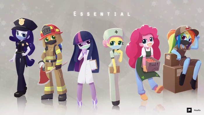 E S S E N T I A L - My Little Pony, Equestria Girls, Mane 6, Howxu