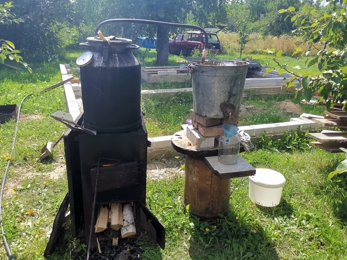 My first time - My, Home brewing, Distillation, Video, Longpost