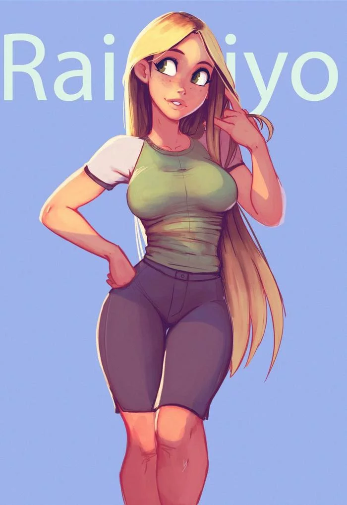 Симпатичные арты девушек Raichiyo33, Арт, Рисунок, Девушки, Длиннопост