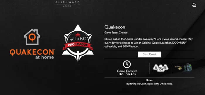 [slot] second distribution of Quake Bundle on AlienWare - Quake Champions, Not Steam, Freebie, Bethesda, Steam, Computer games, Alienware Arena, Longpost