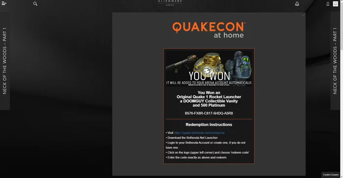 [slot] second distribution of Quake Bundle on AlienWare - Quake Champions, Not Steam, Freebie, Bethesda, Steam, Computer games, Alienware Arena, Longpost