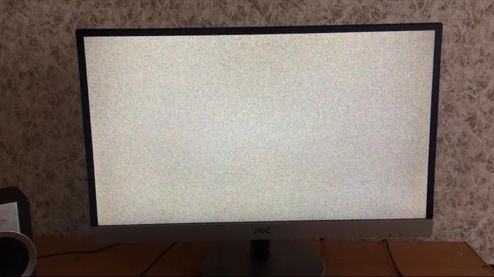 White noise ASUS RX 580 - My, Монитор, Video card, Problem