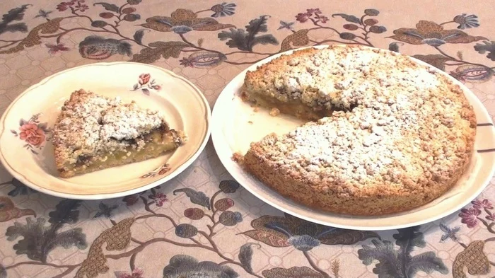 Apple crumble (sand pie) - My, Recipe, Video, Video recipe, Cooking, Dessert, Bakery products, Pie, Longpost, Apple pie