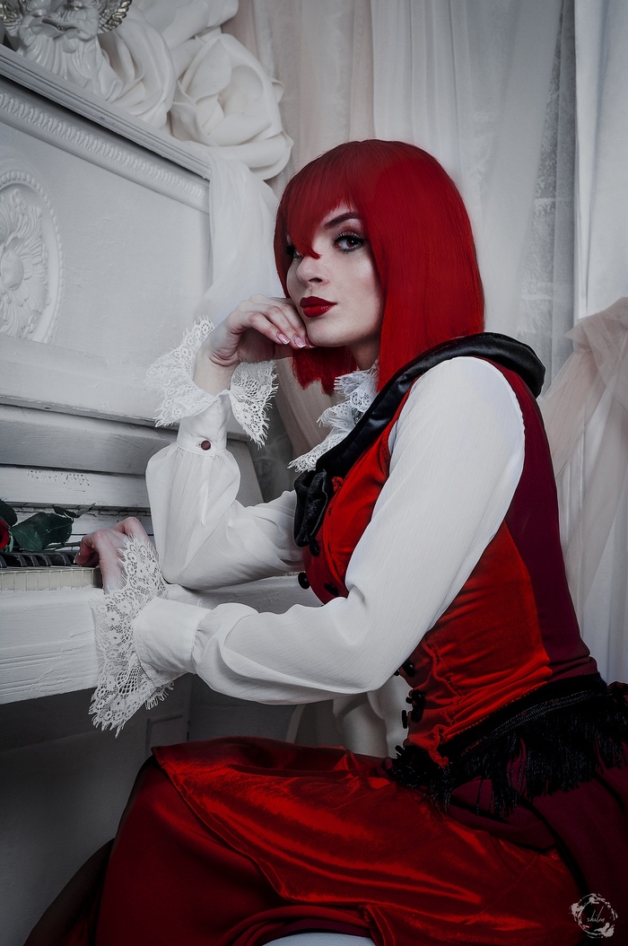 Madam Red Аниме, Косплей, Темный дворецкий, Шахматы, Фотография, Фотосессия, Длиннопост