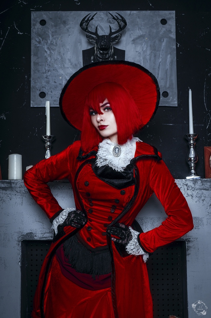 Madam Red Аниме, Косплей, Темный дворецкий, Шахматы, Фотография, Фотосессия, Длиннопост