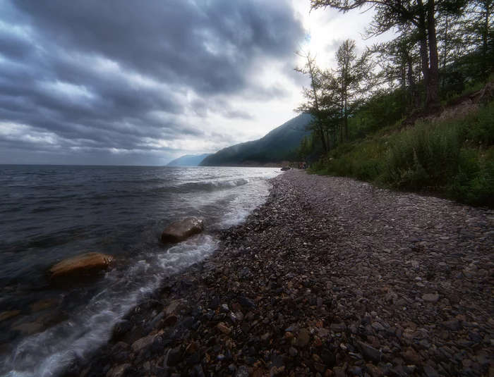 Rainy Baikal - My, Baikal, The clouds, Large holoustol, Landscape, Nature, Siberia, Longpost