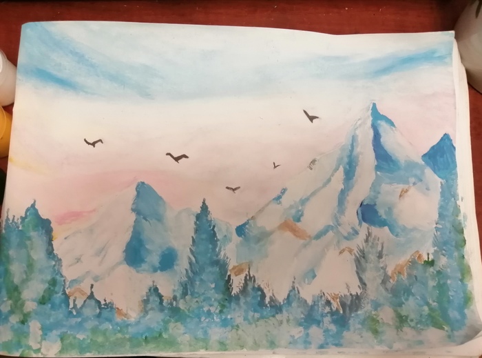 Горы на рассвете