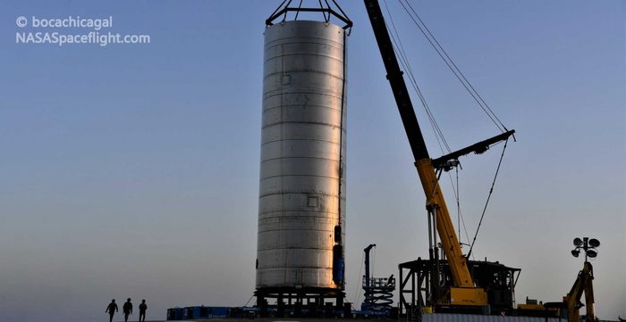 SpaceX установила на стартовой площадке следующий прототип Starship - SN6