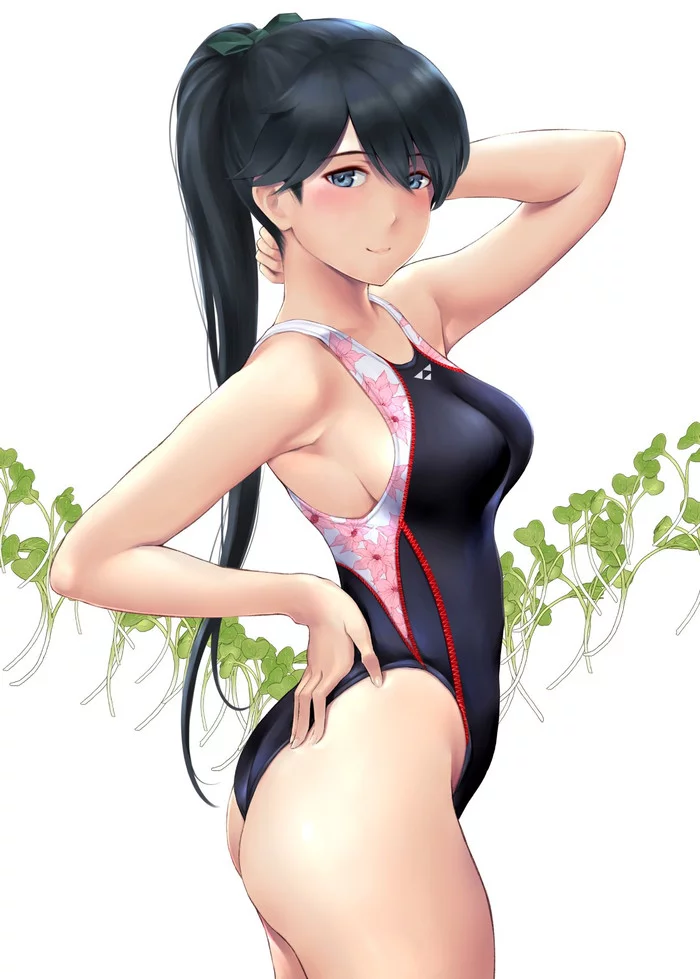 Houshou-san - Kantai collection, Houshou, Anime, Anime art, Swimsuit