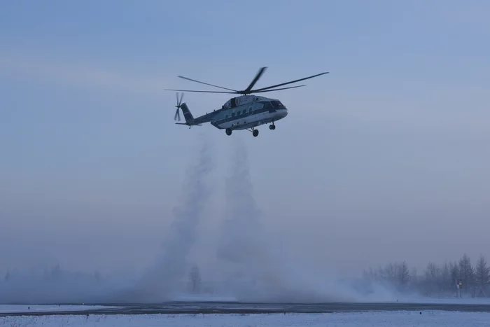 gaziki - Helicopter, Mi-38, Condensation trail, freezing