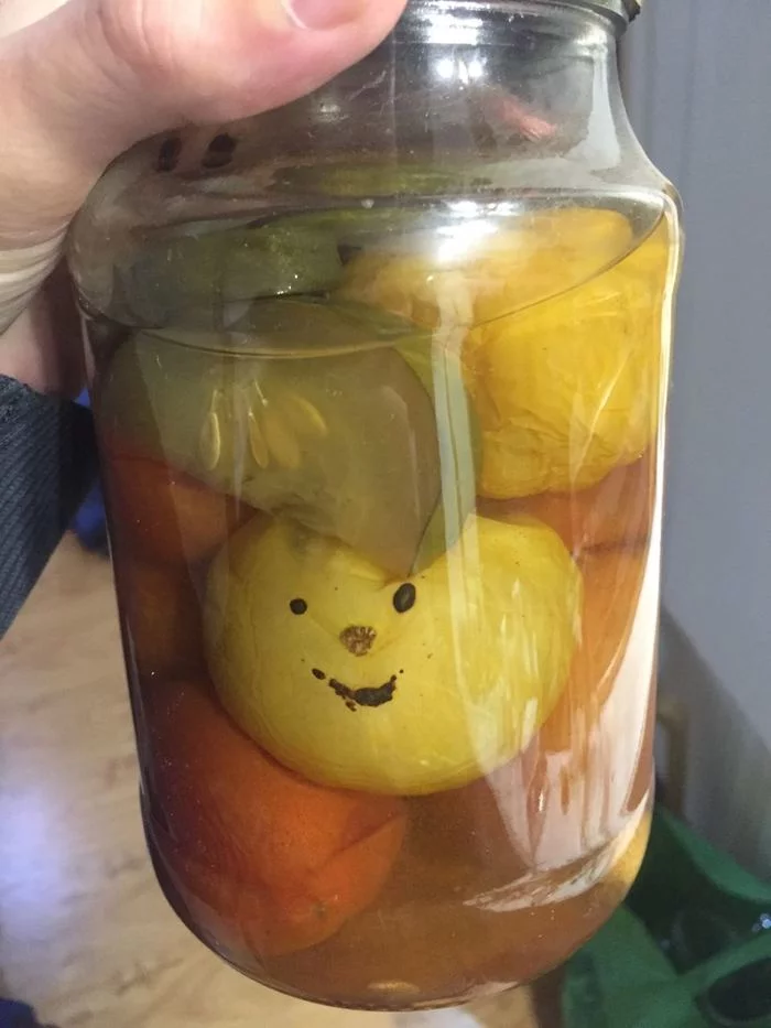 Sunsets with optimism - My, Humor, Strange humor, Autumn, Pickles, Pareidolia