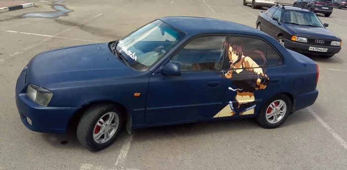 Black Lagoon - My, Anime, Black lagoon, Stickers on cars, Auto, Revy, Itasha, Itasha car